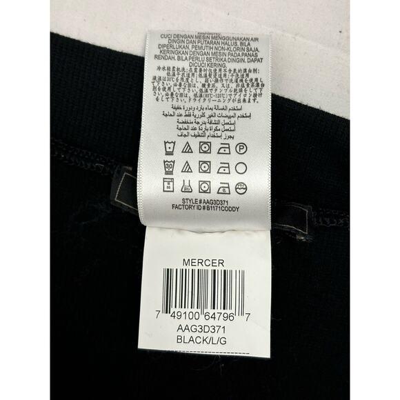 BCBG MAX AZRIA L Black Stretch Knit Asymmetric Hem Faux Wrap Skirt - Picture 8 of 8